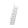 MUNK Treppe 45° Stufenbreite 800 mm 18 Stufen Aluminium geriffelt, 600278