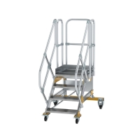 MUNK Plattformtreppe 45° fahrbar Stufenbreite 600 mm...