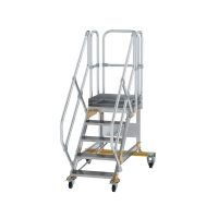 MUNK Plattformtreppe 45° fahrbar Stufenbreite 600 mm...