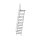 MUNK Treppe mit Plattform 60° Stufenbreite 800 mm 16 Stufen Aluminium geriffelt, 600396