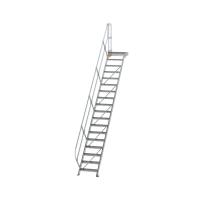 MUNK Treppe mit Plattform 45° Stufenbreite 600 mm 17...