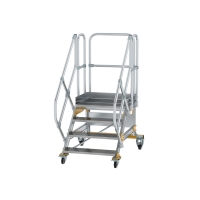 MUNK Plattformtreppe 45° fahrbar Stufenbreite 800 mm...