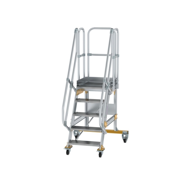 MUNK Plattformtreppe fahrbar 60° Stufenbreite 600 mm 5 Stufen, 600705