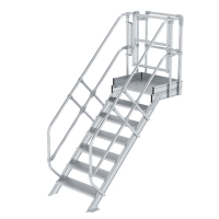 MUNK Treppen-Modul Aluminium geriffelt 7 Stufen, 632307