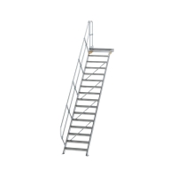 MUNK Treppe mit Plattform 45° Stufenbreite 800 mm 16...