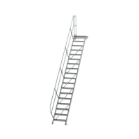 MUNK Treppe mit Plattform 45° Stufenbreite 600 mm 18...