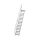 MUNK Treppe mit Plattform 45° Stufenbreite 600 mm 18 Stufen Aluminium geriffelt, 600438