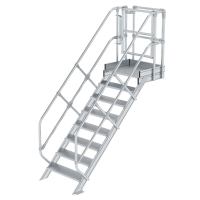 MUNK Treppen-Modul Aluminium geriffelt 8 Stufen, 632308