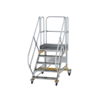 MUNK Plattformtreppe 45° fahrbar Stufenbreite 800 mm...