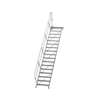 MUNK Treppe mit Plattform 45° Stufenbreite 800 mm 17...