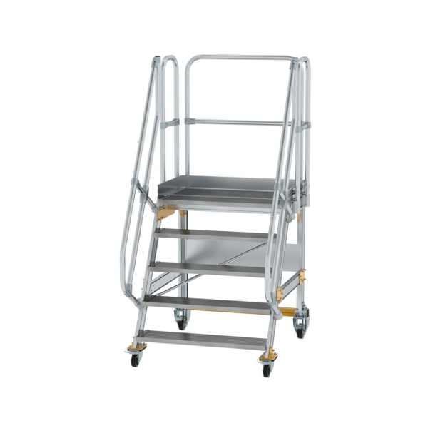 MUNK Plattformtreppe fahrbar 60° Stufenbreite 1000 mm 5 Stufen, 600745