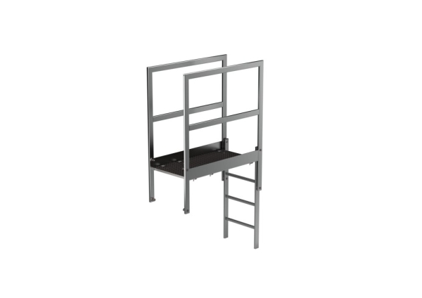 MUNK Attika-Überstieg Edelstahl Sonderlänge 1200mm, 64183