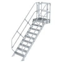 MUNK Treppen-Modul Aluminium geriffelt 9 Stufen, 632309