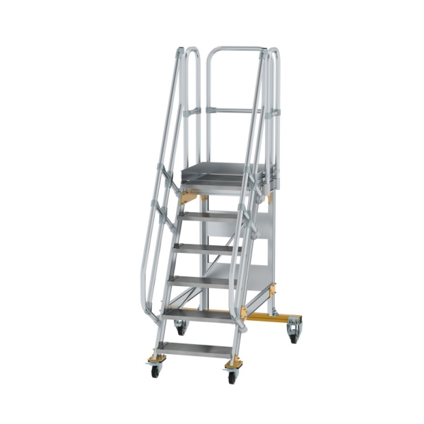 MUNK Plattformtreppe fahrbar 60° Stufenbreite 600 mm 6 Stufen, 600706