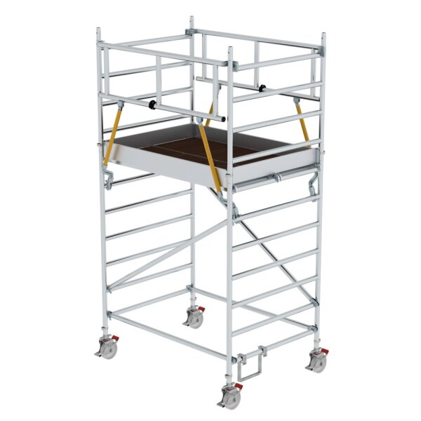 MUNK Rollgerüst SG 1,35 x 1,80 m mit Doppel-Plattform Plattformhöhe 2,51 m, 173237