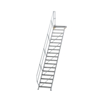 MUNK Treppe mit Plattform 45° Stufenbreite 800 mm 18...