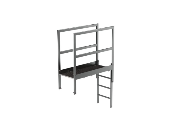 MUNK Attika-Überstieg Edelstahl Sonderlänge 1400mm, 64184