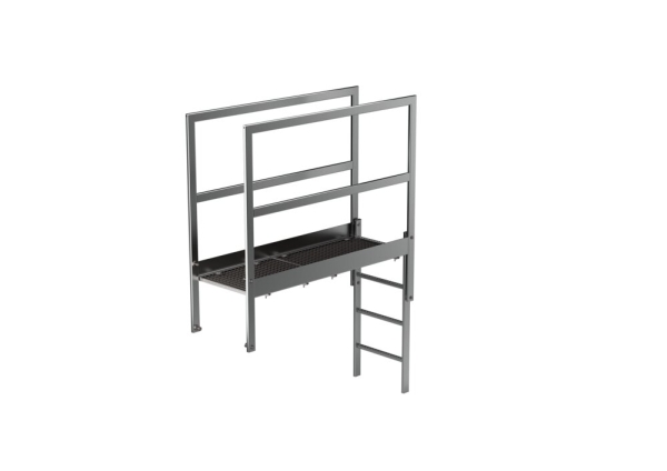 MUNK Attika-Überstieg Edelstahl Sonderlänge 1600mm, 64185