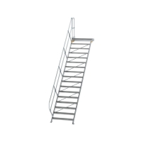 MUNK Treppe mit Plattform 45° Stufenbreite 1000 mm 17...