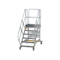 MUNK Plattformtreppe 45° fahrbar Stufenbreite 800 mm...
