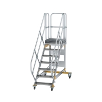 MUNK Plattformtreppe 45° fahrbar Stufenbreite 600 mm...
