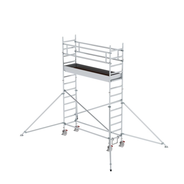 MUNK Rollgerüst 0,75 x 2,45 m mit Ausleger Plattformhöhe 3,07 m, 155348