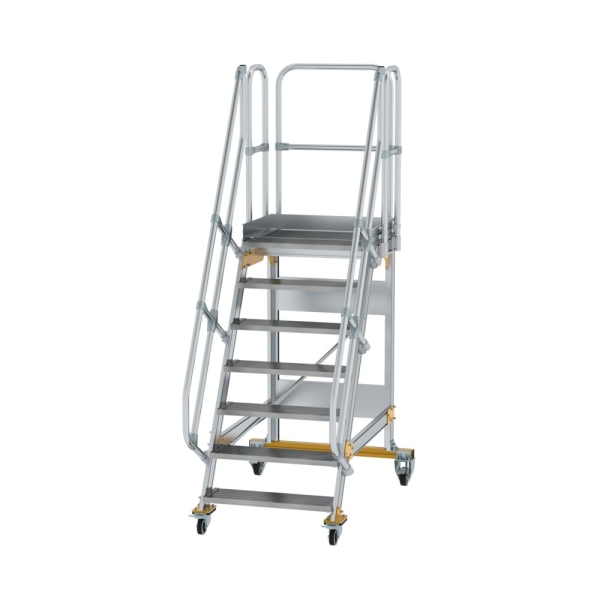 MUNK Plattformtreppe fahrbar 60° Stufenbreite 800 mm 7 Stufen, 600727