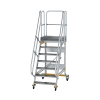 MUNK Plattformtreppe fahrbar 60° Stufenbreite 800 mm...