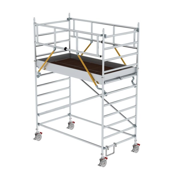 MUNK Rollgerüst SG 1,35 x 2,45 m mit Doppel-Plattform Plattformhöhe 2,51 m, 174237