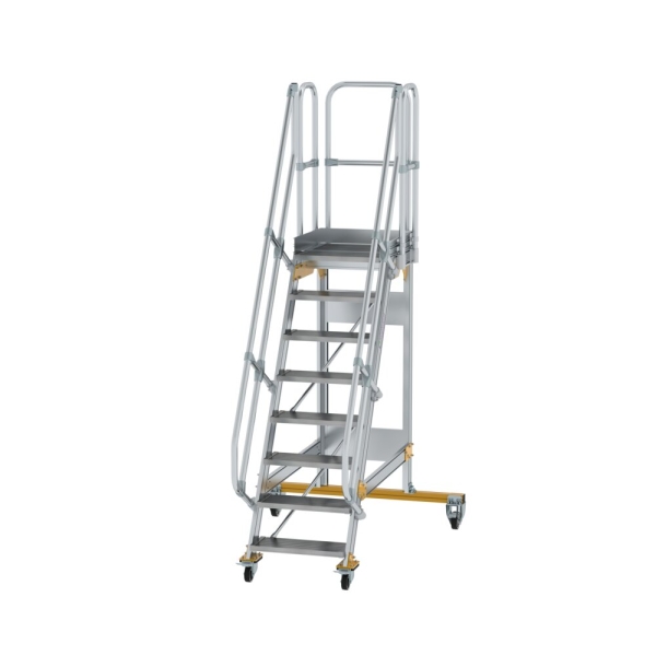 MUNK Plattformtreppe fahrbar 60° Stufenbreite 600 mm 8 Stufen, 600708
