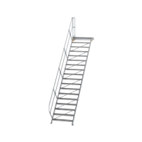 MUNK Treppe mit Plattform 45° Stufenbreite 1000 mm 18...