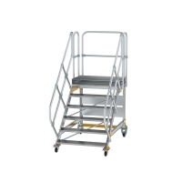 MUNK Plattformtreppe 45° fahrbar Stufenbreite 1000mm...