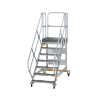 MUNK Plattformtreppe 45° fahrbar Stufenbreite 800 mm...