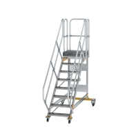 MUNK Plattformtreppe 45° fahrbar Stufenbreite 600 mm...