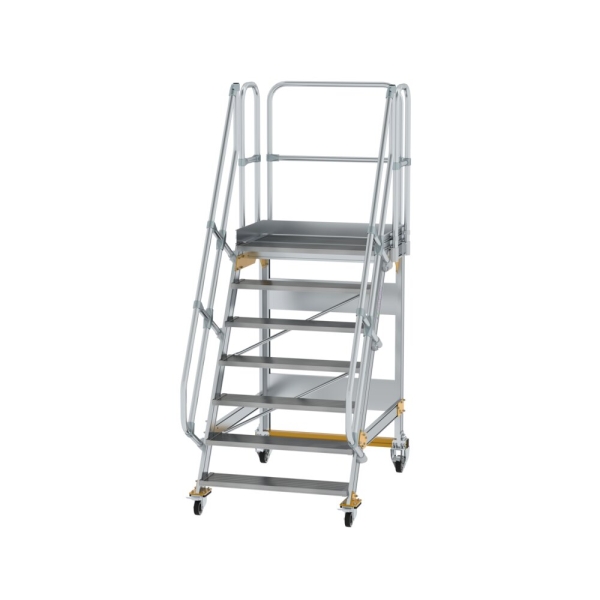 MUNK Plattformtreppe fahrbar 60° Stufenbreite 1000 mm 7 Stufen, 600747
