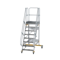 MUNK Plattformtreppe fahrbar 60° Stufenbreite 800 mm...