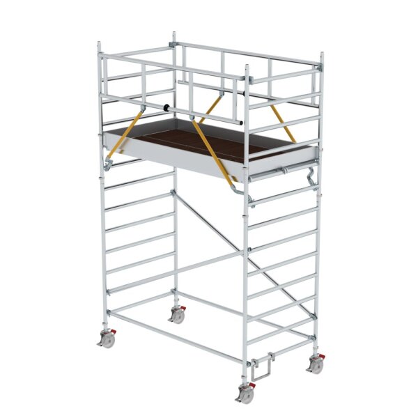 MUNK Rollgerüst SG 1,35 x 2,45 m mit Doppel-Plattform Plattformhöhe 3,07 m, 174337