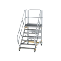 MUNK Plattformtreppe 45° fahrbar Stufenbreite 1000mm...