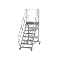 MUNK Plattformtreppe 45° fahrbar Stufenbreite 800 mm...