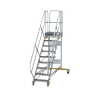 MUNK Plattformtreppe 45° fahrbar Stufenbreite 600 mm...