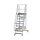 MUNK Plattformtreppe fahrbar 60° Stufenbreite 800 mm 9 Stufen, 600729