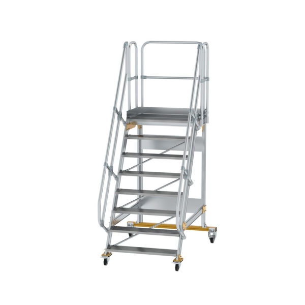 MUNK Plattformtreppe fahrbar 60° Stufenbreite 1000 mm 8 Stufen, 600748