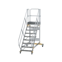MUNK Plattformtreppe 45° fahrbar Stufenbreite 800 mm...