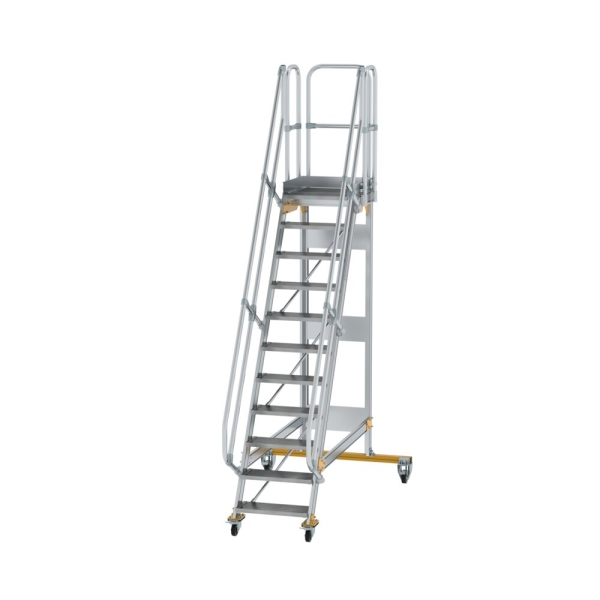 MUNK Plattformtreppe fahrbar 60° Stufenbreite 600 mm 11 Stufen, 600711