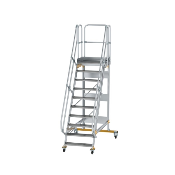 MUNK Plattformtreppe fahrbar 60° Stufenbreite 800 mm 10 Stufen, 600730