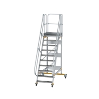 MUNK Plattformtreppe fahrbar 60° Stufenbreite 800 mm...