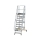 MUNK Plattformtreppe fahrbar 60° Stufenbreite 800 mm 10 Stufen, 600730