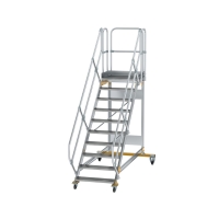 MUNK Plattformtreppe 45° fahrbar Stufenbreite 800 mm...
