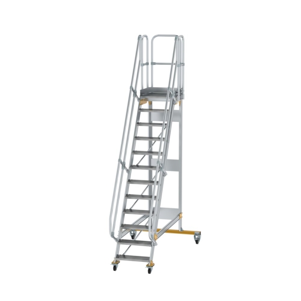 MUNK Plattformtreppe fahrbar 60° Stufenbreite 600 mm 12 Stufen, 600712