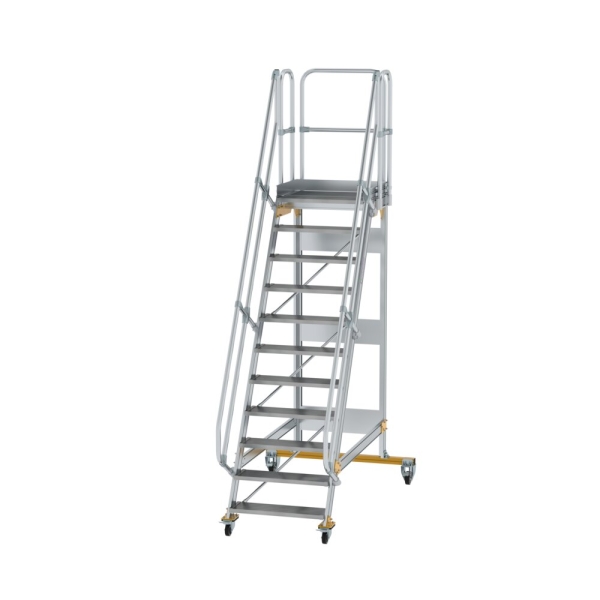 MUNK Plattformtreppe fahrbar 60° Stufenbreite 800 mm 11 Stufen, 600731